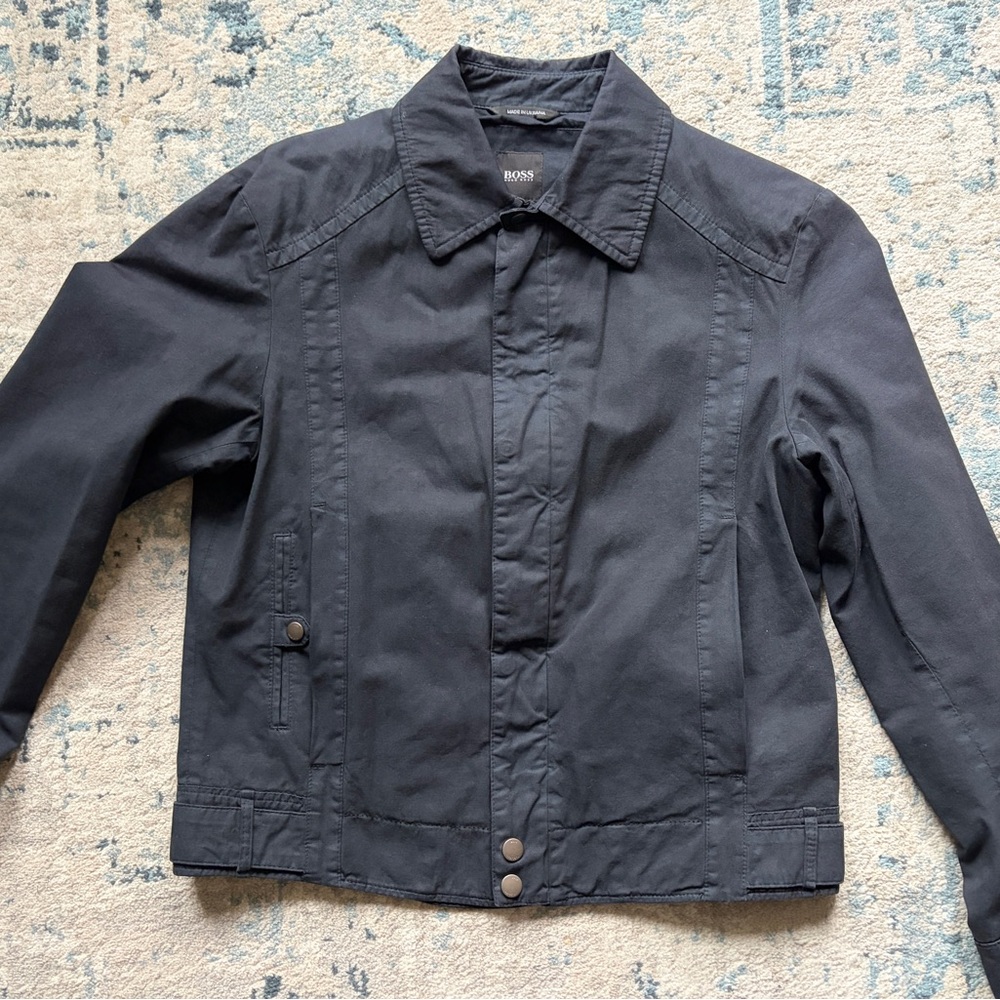 Men’s Small Hugo Boss Navy Blue Jacket Coat